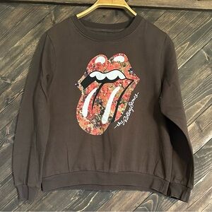 The Rolling Stones floral sweatshirt